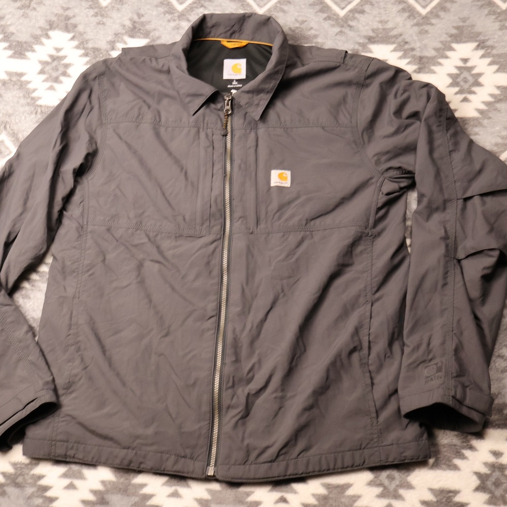 Carhartt Force Full Swing Rain Defender Jacket Grey L Tall 101980 029